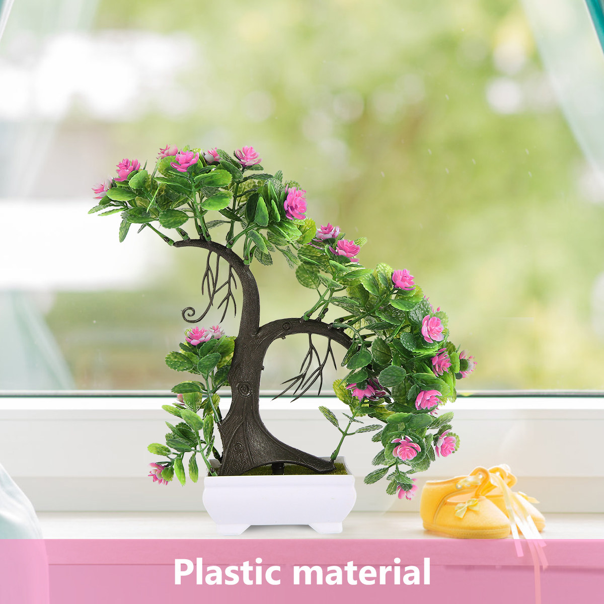 Bonsai Garden Resort - 2Pcs Plastic Bonsai Simulation Flower Decor