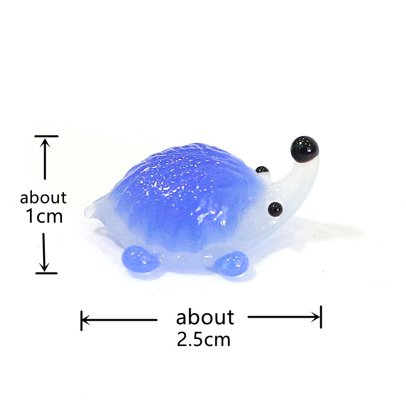 Handmade Mini Glass Hedgehog F - Japan Bonsai Garden recension och pris