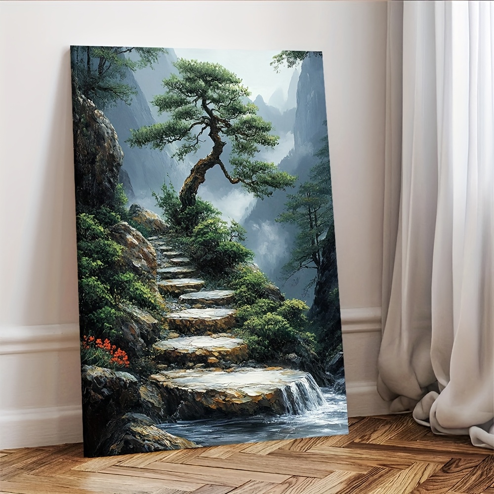 Zen Garden Canvas Artwork Feat - Bonsai Vertical Garden recension och pris