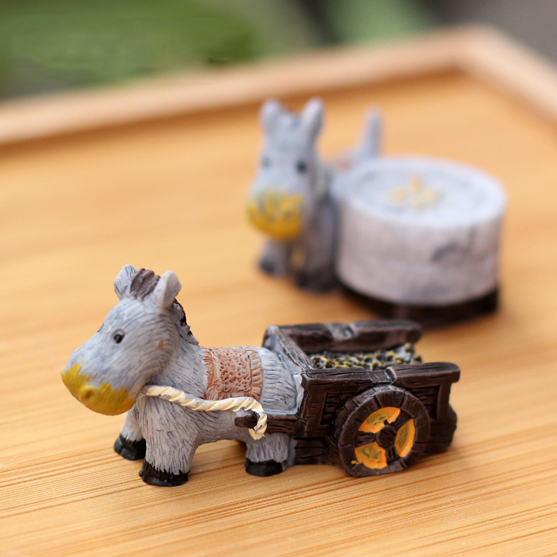 Animal Figurines Mini Donkey P - Japan Bonsai Garden recension och pris