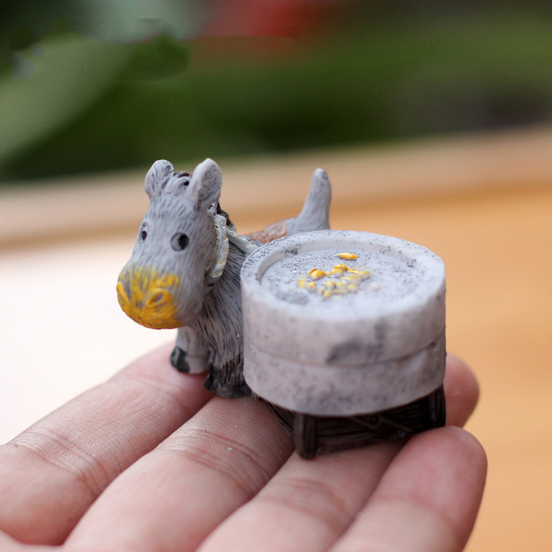 Animal Figurines Mini Donkey P - Japan Bonsai Garden recension och pris