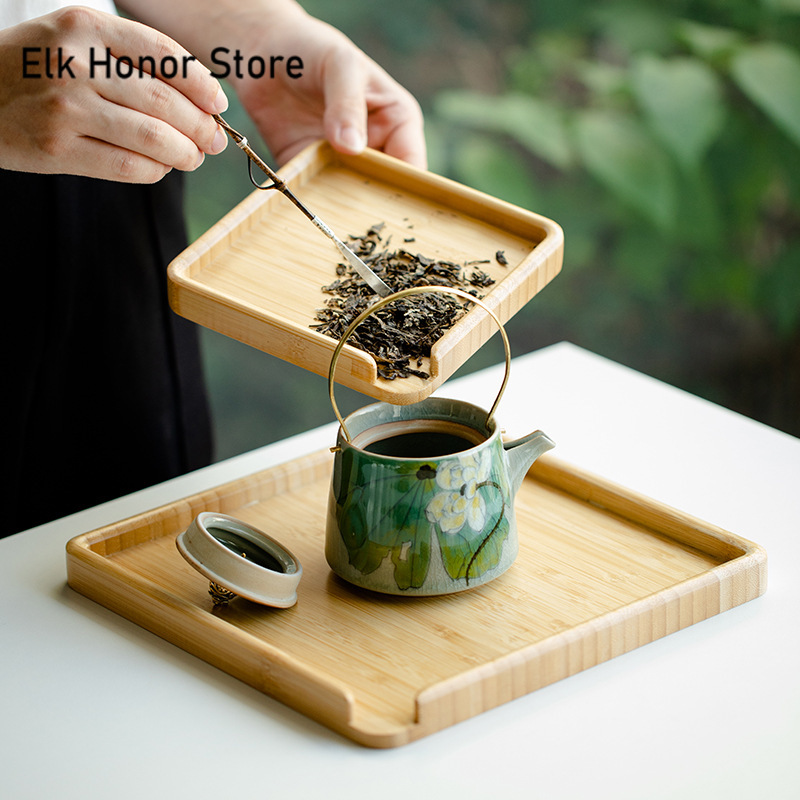 Chinese Bamboo Food Tray Puer  - Bonsai Garden Home recension och pris