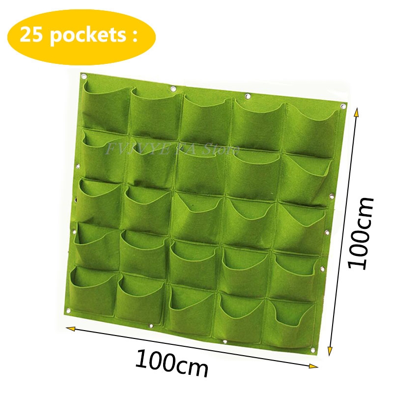 25 Pockets Wall Hanging Planti - Bonsai Vertical Garden recension och pris