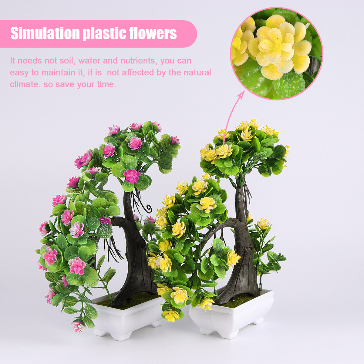 2Pcs Plastic Bonsai Simulation - Bonsai Garden Resort recension och pris