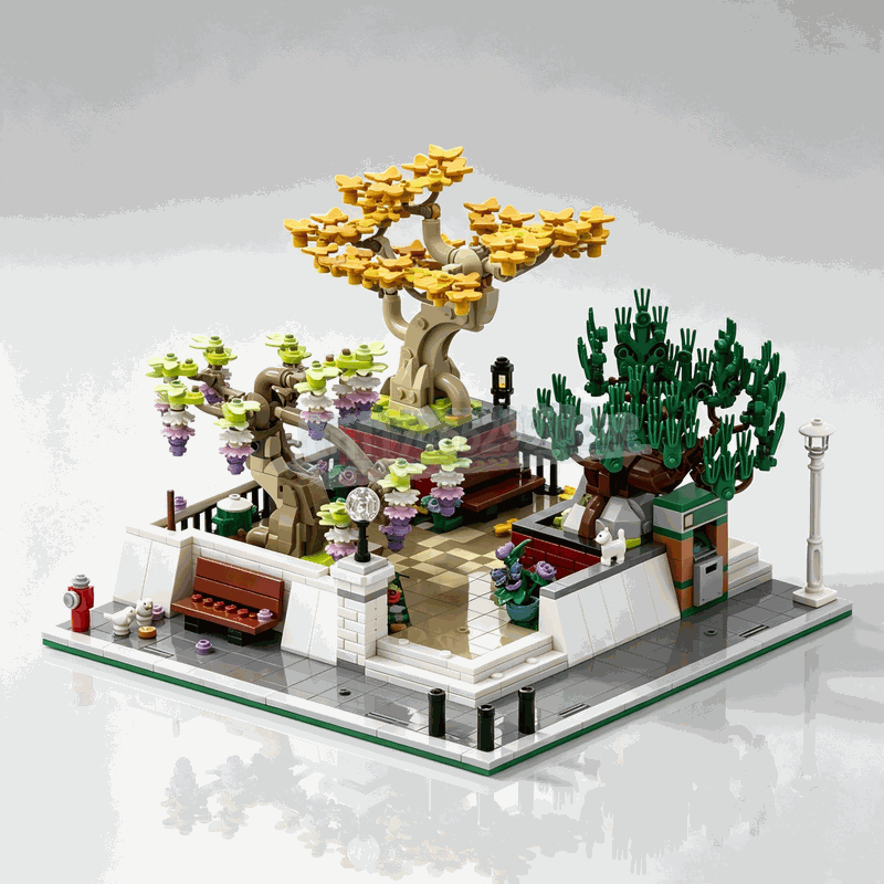 1309PCS Corner Park Bonsai Tre - Bonsai Garden Lego Set recension och pris