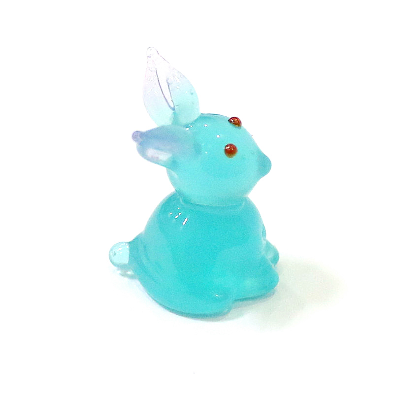 2pcs Mini Glass Bunny Figurine - Japan Bonsai Garden recension och pris