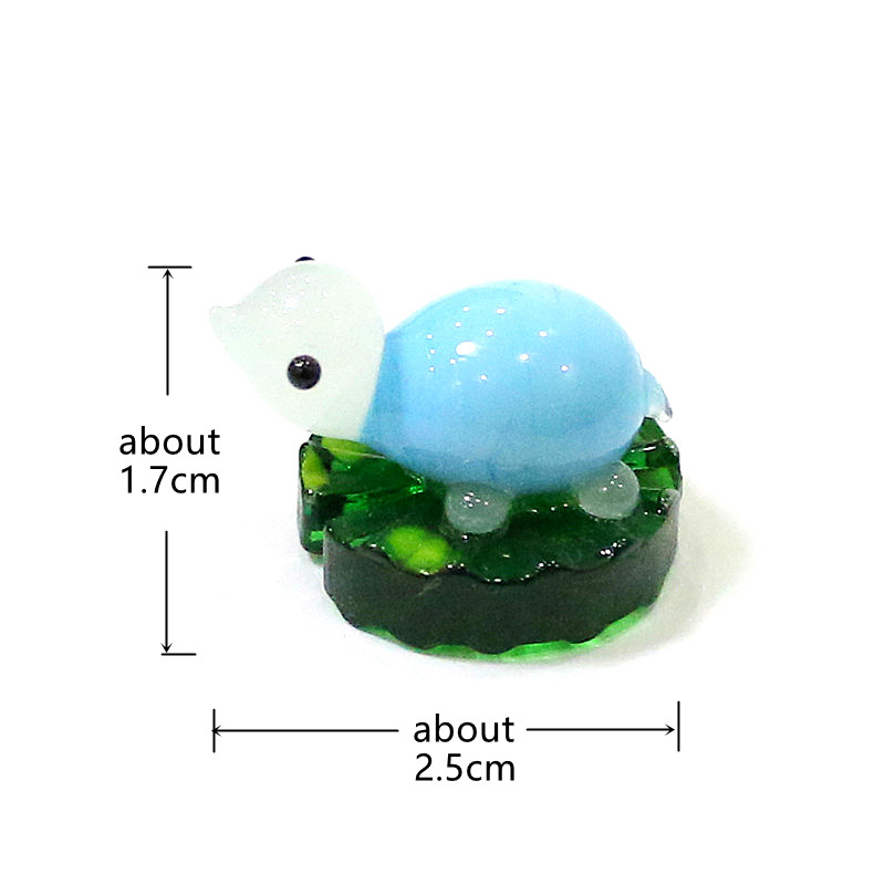 2pcs Colorful Mini Turtle Stat - Japan Bonsai Garden recension och pris