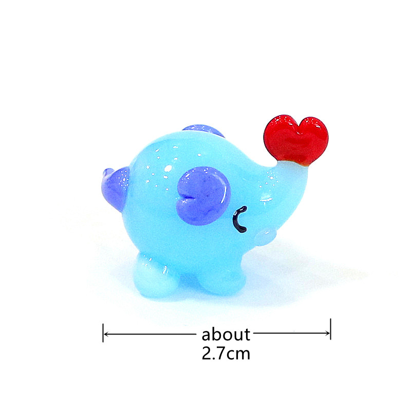 Cute Mini Glass Elephant Figur - Japan Bonsai Garden recension och pris