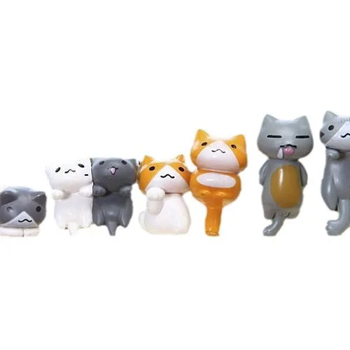6Pcs/Set Cartoon Lucky pvc Cat - Japan Bonsai Garden recension och pris